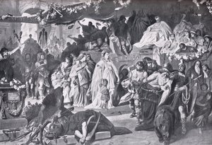 Thesenelda při triumfu Germanica